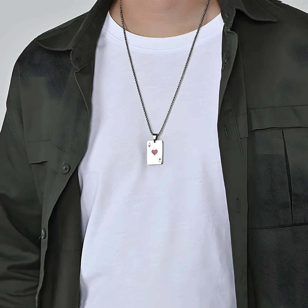Éclat Bijoux| Ace of ♠️& ♥️ Pendant Necklace™