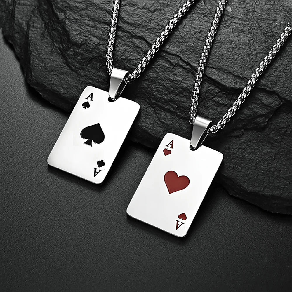 Éclat Bijoux| Ace of ♠️& ♥️ Pendant Necklace™