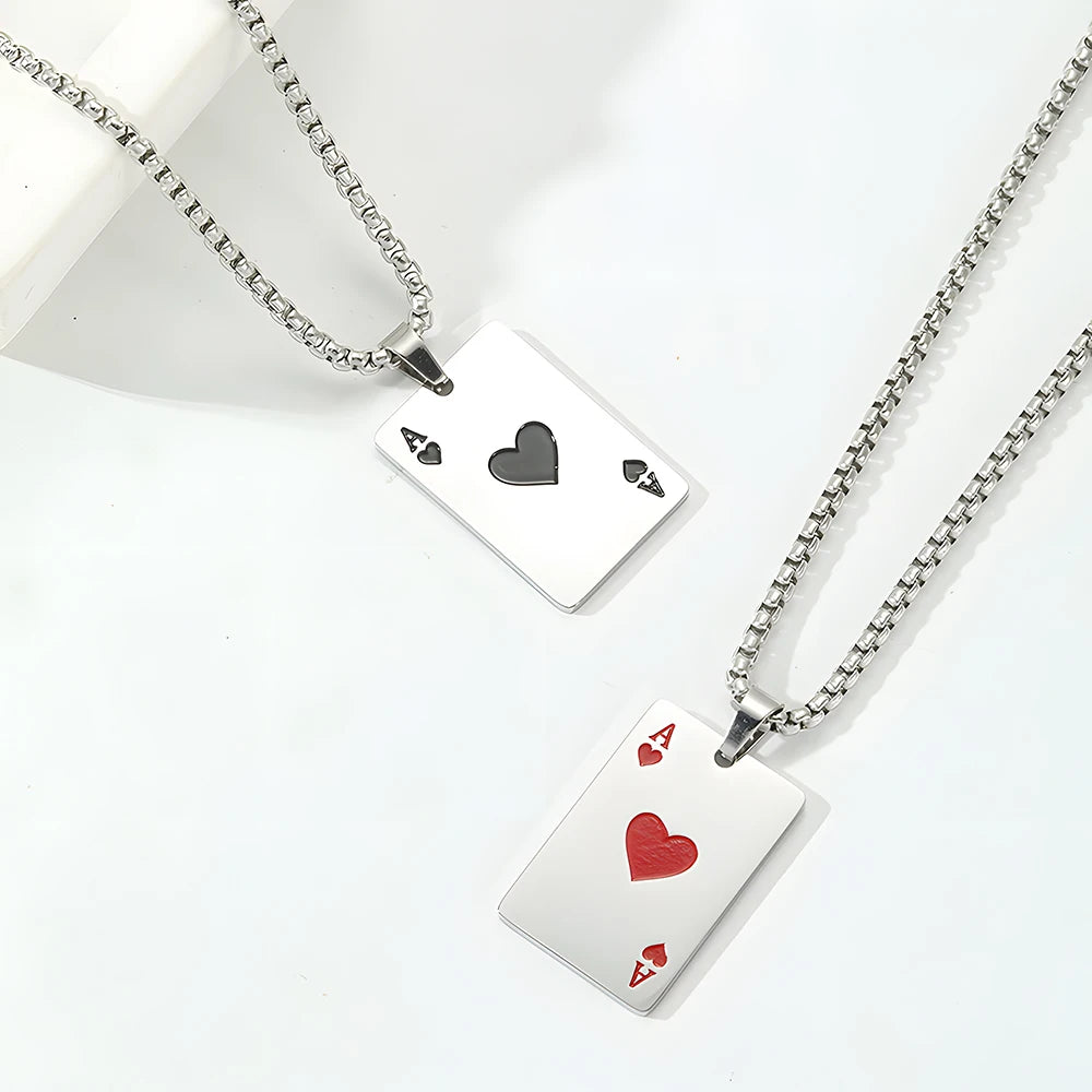 Éclat Bijoux| Ace of ♠️& ♥️ Pendant Necklace™
