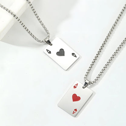 Éclat Bijoux| Ace of ♠️& ♥️ Pendant Necklace™