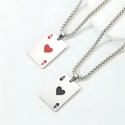 Éclat Bijoux| Ace of ♠️& ♥️ Pendant Necklace™